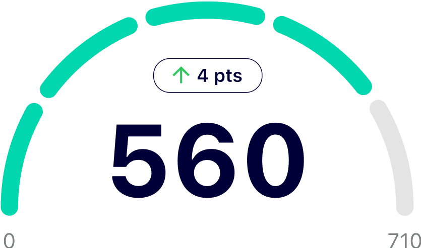 Showing a credit score