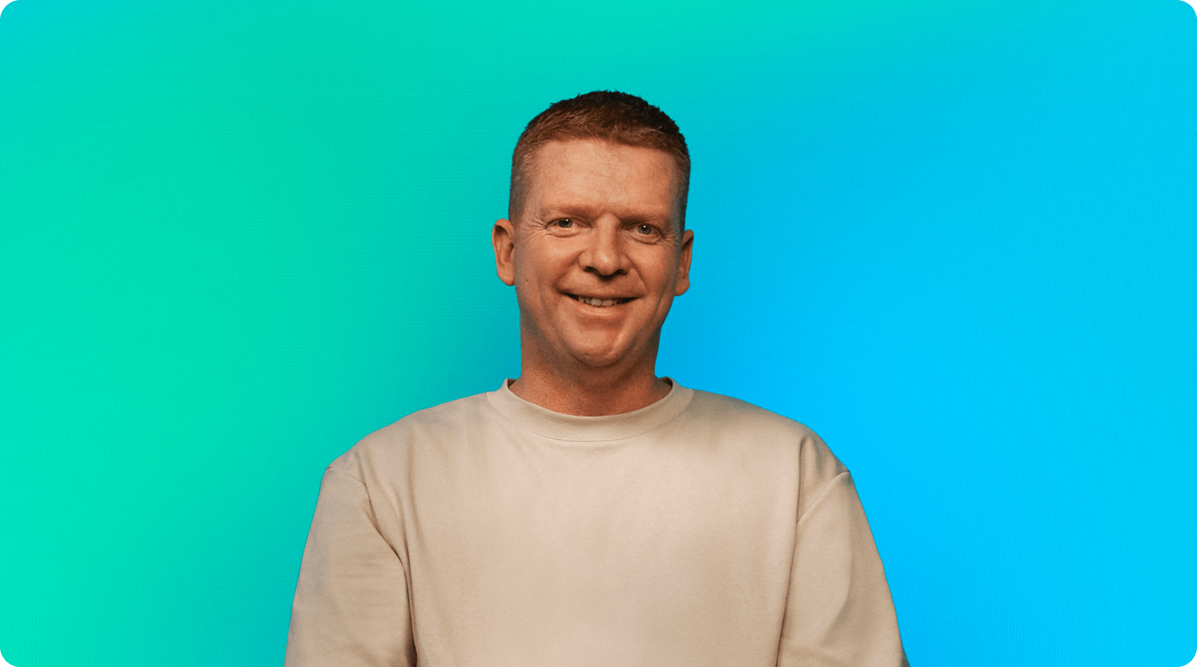 Man smiling